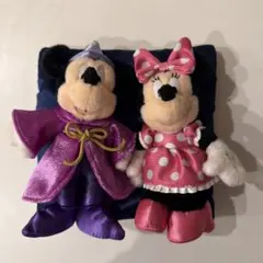 ディズニー　ぬいぐるみバッジ　10周年　ミッキー　ミニー