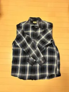 古着　sonoma コットンネルシャツ 青系チェックのサムネイル