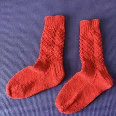 手編み靴下 ファッション小物