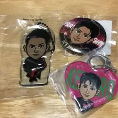 三代目JSB 山下健二郎 クリアチャーム 缶バッジ アクリルキーホルダー