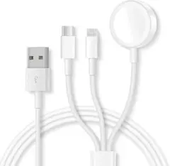 【即日発送！】充電ケーブル Lightning＆watch USB 急速充電