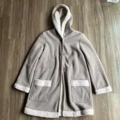 値下げ‼️フード付きファーコート Sサイズ　小学校高学年も着れる
