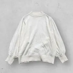 f1286【イキ】ドルマンスリーブニット　ハイネック　レディース　ウール　白