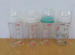 Pigeonガラス製哺乳瓶 240ml 4本セット