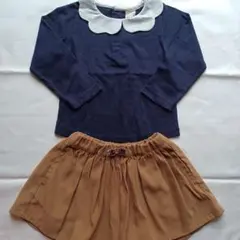 petit main トップス&キュロットスカート