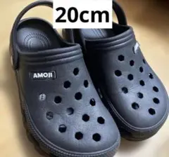 AMOJI アモジ キッズ サンダル 20cm ブラック 軽量 男女 プールのサムネイル