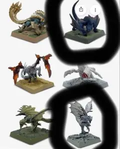 モンハン　ビルダーコレクション　3点セット　ラージャン　銀リオ　ナルガ
