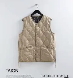 TAION キルティングベスト TAION-001BML-1 ベージュ