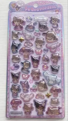 【正規品】サンリオキャラクターズ　日焼け　うるちゅるポップシール　キティ　クロミ