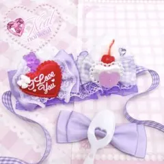 ぬい服 ぬい ヘッドドレス パフェ メロンソーダ 10cm さくらんぼ