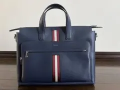 BALLY ネイビー ビジネスバッグ