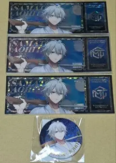 ヒプマイ 左馬刻　ホログラムカード 缶バッジ