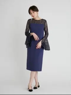 【極美品】FRAY I.D フレイアイディー レース袖ドレスのサムネイル