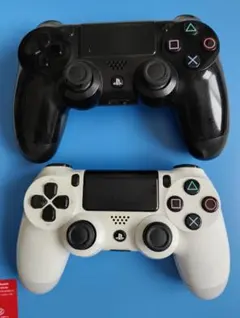 ジャンク 2個セット 純正 デュアルショック4コントローラー ホワイト ブラック