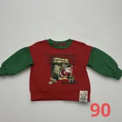 micorrid サンタ クリスマスデザイン トレーナー 90サイズ