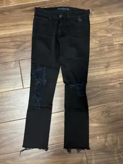 J BRAND ブラック スキニーデニム ダメージ加工のサムネイル