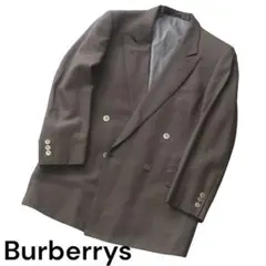 バーバリー　ダブル　銀ボタン　ホースロゴ　テーラードジャケット　ブレザー