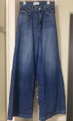 woadblue ハイウエストバギーデニム
