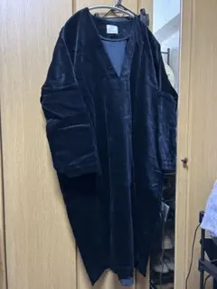 Honnete 黒 ベルベット オーバーサイズ ワンピース