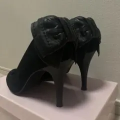 DIANA ブラック ハイヒール パンプス　リボン