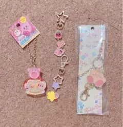 新品未使用　星のカービィ　4点セット　ご当地限定チャーム　キーチェーン　栃木