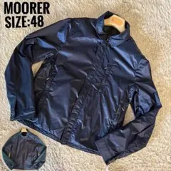 MOORER ナイロンジャケット リバーシブル 48 ダークネイビー/グリーン