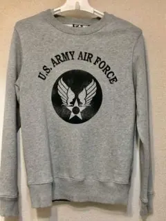 AVIREX スウェット トレーナー USAAF ビンテージ加工 グレー M