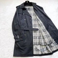 美品　バーバリーブラックレーベル　ダブルトレンチコート　ノバチェック　ライナー