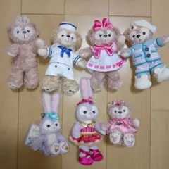 ダッフィーフレンズぬいぐるみバッジ　シェリーメイ　ステラルー　ダッフィー