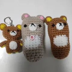 クマ型ぬいぐるみ3体セット
