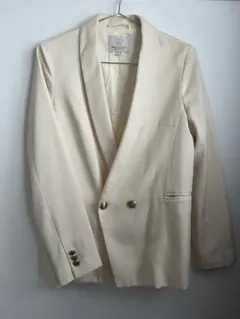 BEAUTY&YOUTH アイボリー ダブルブレストジャケット M