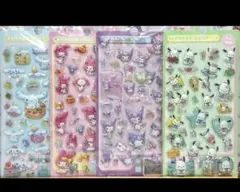 【4枚セット】サンリオ 3D立体ぷくぷくシール