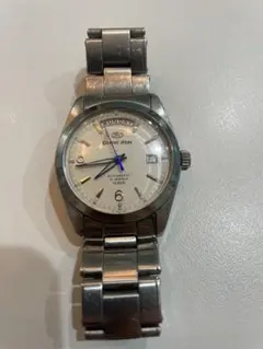 希少　Orient Star 自動巻き時計 シルバー　稼動品