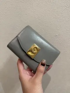 CELINE 三つ折り財布 グレーのサムネイル