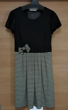 GALLERY VISCONTI ボウタイ付きワンピース