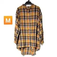 チェック柄 ビエラ 起毛 長袖 シャツ チュニック レディース M 新品