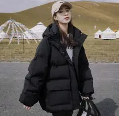 新品未使用　ダウンジャケット　ダウンコート　黒