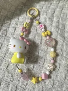 ハローキティ ストラップ ピンク・イエロー
