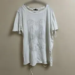 TRULY MADLY DEEPLY オーバーサイズTシャツ　ダメージ　Lサイズ