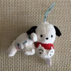 サンリオキャラクターズ　ペアマスコット　ポチャッコ＆シナモロール