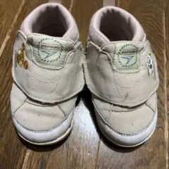 瞬足 キッズシューズ ベージュ　いないいないばぁ　15センチ