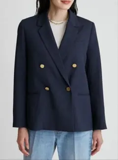 【美品】ミラオーウェン 金釦 ダブルブレスト ブレザー