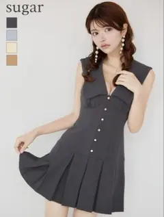 DEA. ROBE de FLEURS☆ キャバドレス ノースリーブ プリーツ - メルカリ