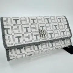 梅*中様 トミーヒルフィガー 海外限定 長財布 財布 フラップウォレット パイピ