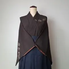 弓道 和服 着物 焦げ茶 審査のサムネイル