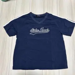 ネイビー Vネック Tシャツ Sister Tenni
