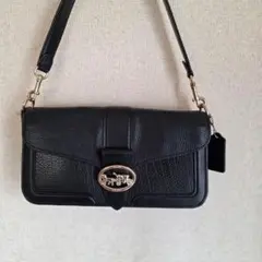 COACH コーチ 馬車金具 ショルダーバッグ ブラック