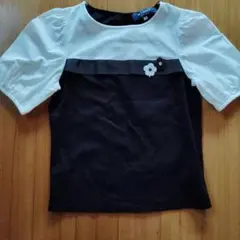Ms. Gracy フラワーモチーフ 半袖Tシャツ M