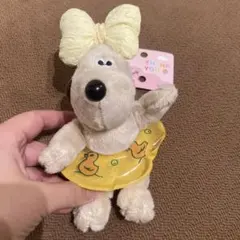 ウォレスとグルミット　グルミット　ぬいぐるみキーホルダー　マスコット