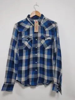 Levi's 青白チェックネルシャツ 新品 タグ付き